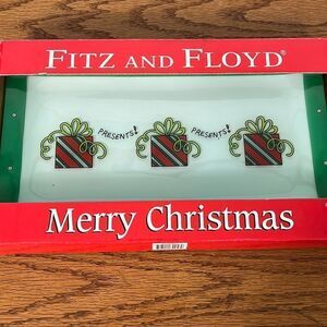 Fitz and Floyd Glass Tray perfect for Charcuterie